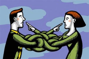 موضع تدافعی گرفتن،در رابطه